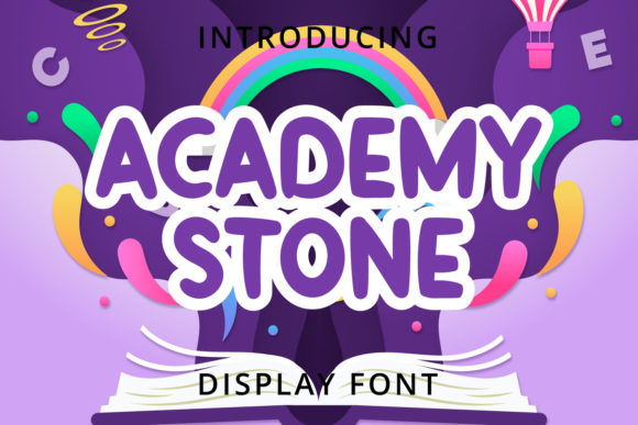Academy Stone: A Fun Display Font for Editorial Design