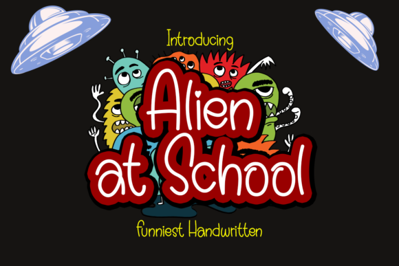 Alien at School: A Friendly Display Font for Editorial Design