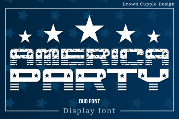 America Party: A Bold Display Font for Branding