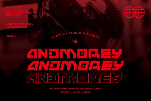 Andmorey: A Futuristic Display Font for Makers