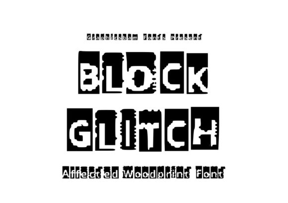 Block Glitch: A Digital Typeface for Modern Editorial Design
