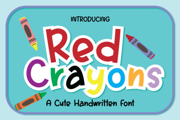 Boost Campaign Visibility with Red Crayons Display Font