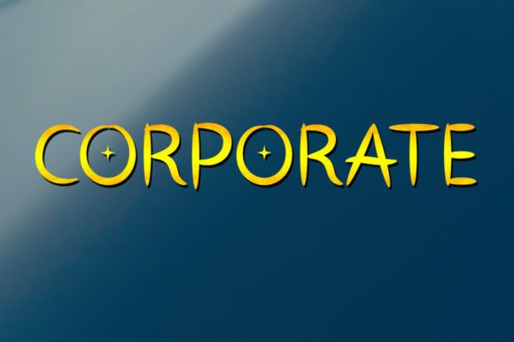 Corporate: The Graceful Display Font for Bold Campaigns