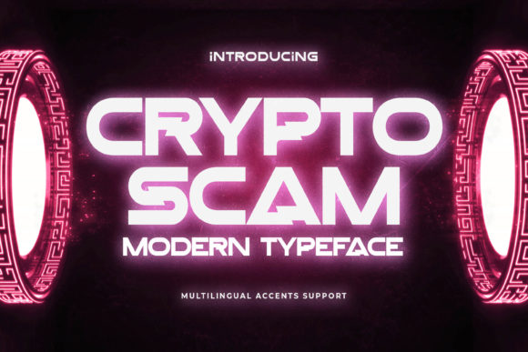 Crypto Scam: A Bold Display Font for Modern Branding