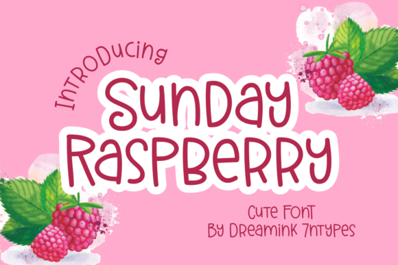 Designing with Sunday Raspberry: A Cute Display Font for Branding
