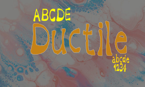 Ductile: A Stylish Display Font for Modern Editorial Design