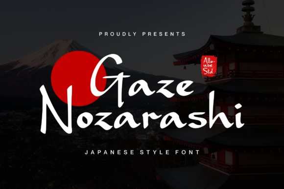 Gaze Nozarashi: A Japanese Display Font for Editorial Impact