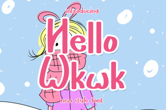 Hello Wkwk: The 3D Display Font for Viral Content