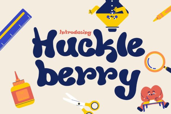 Huckleberry: A Retro Display Font for Modern Editorial Design