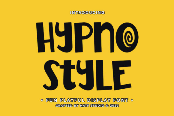 Hypno Style: A Playful Display Font for Modern Editorial Design