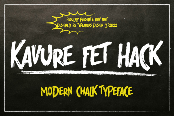 Kavure Fet Hack: A Playful Display Font for Makers