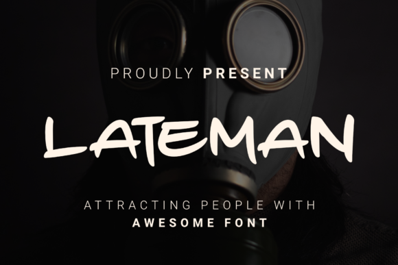 Lateman: A Casual Display Font for Friendly Branding