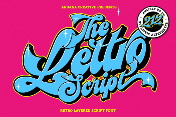 Lettro: A Bold Retro Display Font for Campaigns