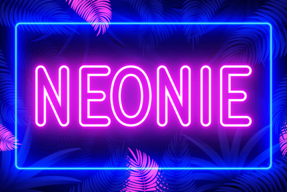 Neonie: A Cool Outlined Display Font for Bold Branding