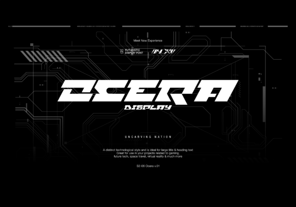 Ocera: A Modern Display Font for Editorial Design
