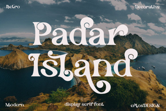 Padar Island: A Stylish Display Font for Modern Web Design