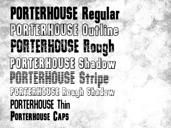 Porterhouse: The Ultimate Display Font for Bold Branding