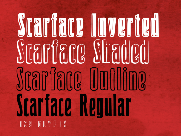 Scarface: A Bold Display Font for Editorial Impact