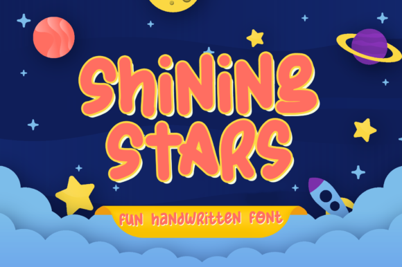 Shining Stars Font: A Playful Display Typeface for Web Design