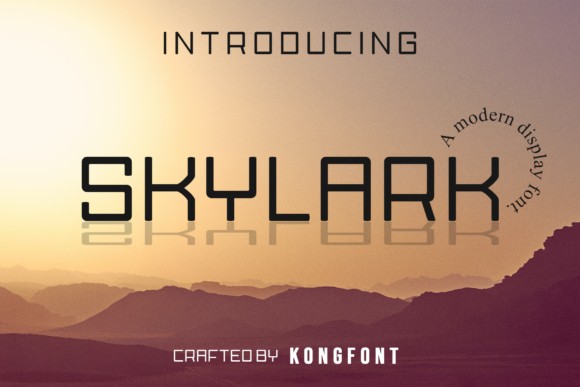 Skylark Font Review: A Modern Squared Display Typeface