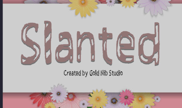Slanted Font: Cute Display Type for Makers