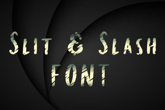 Slit Slash: A Quirky Display Font for Makers