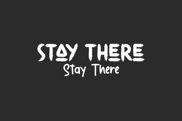 Stay There: A Brushed Display Font for Editorial Design