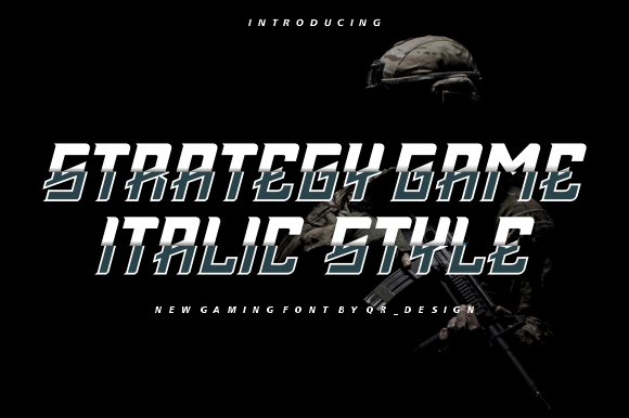 Strategy Game Font for Bold Web Typography