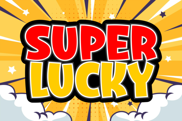 Super Lucky: A Quirky Display Font for Retro Editorial Design