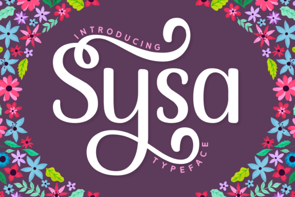 Sysa: A Cute Display Font for Fashion and Branding