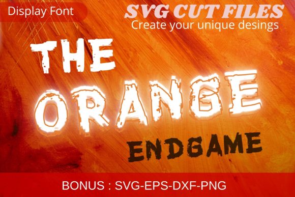 The Orange Endgame: A Scary Display Font for Bold Campaigns