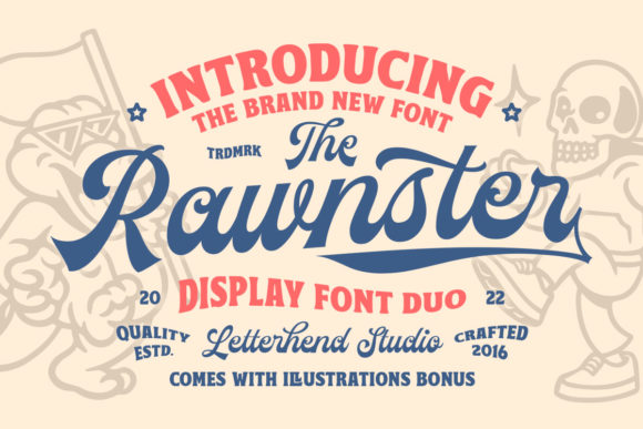 Transform Your Brand with The Rawnster Display Font