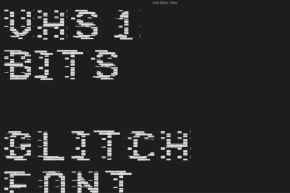 Transform Your Brand with VHS 1 Bits Display Font