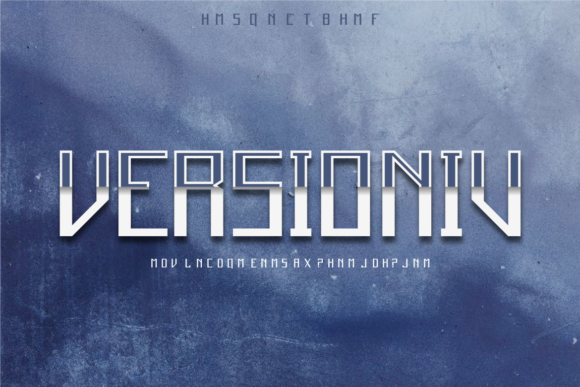 Versioniv: A Bold Display Font for Modern Editorial Design