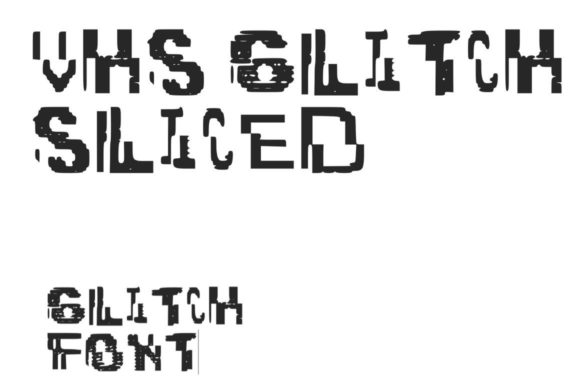 VHS Glitch 3 Sliced: A Bold Display Font for Modern Editorial Design